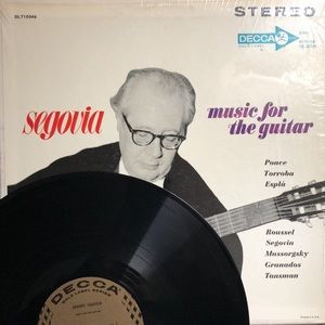 Segovia Music For The Guitar Vinyl Lp